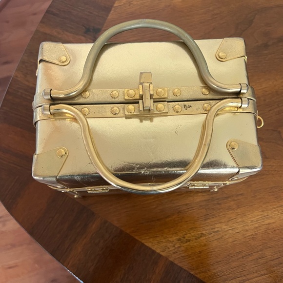 Gold Metallic Women's Handbag - Picture 2 of 7